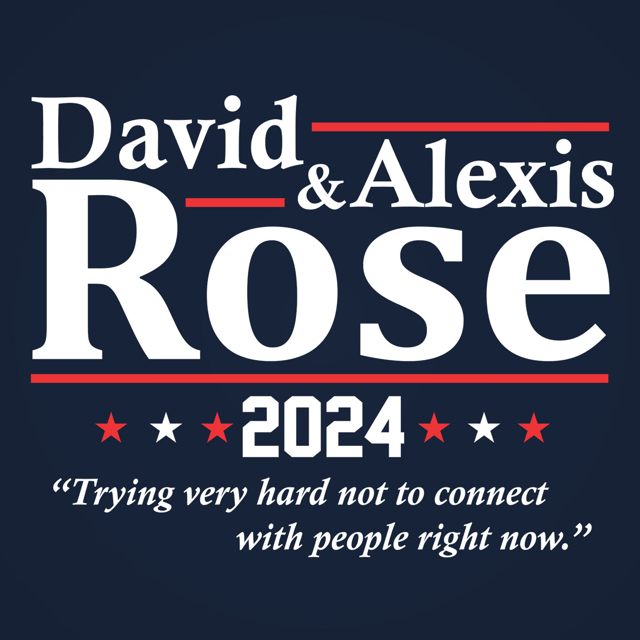 David & Alexis Rose 2024 Election Tshirt - Donkey Tees