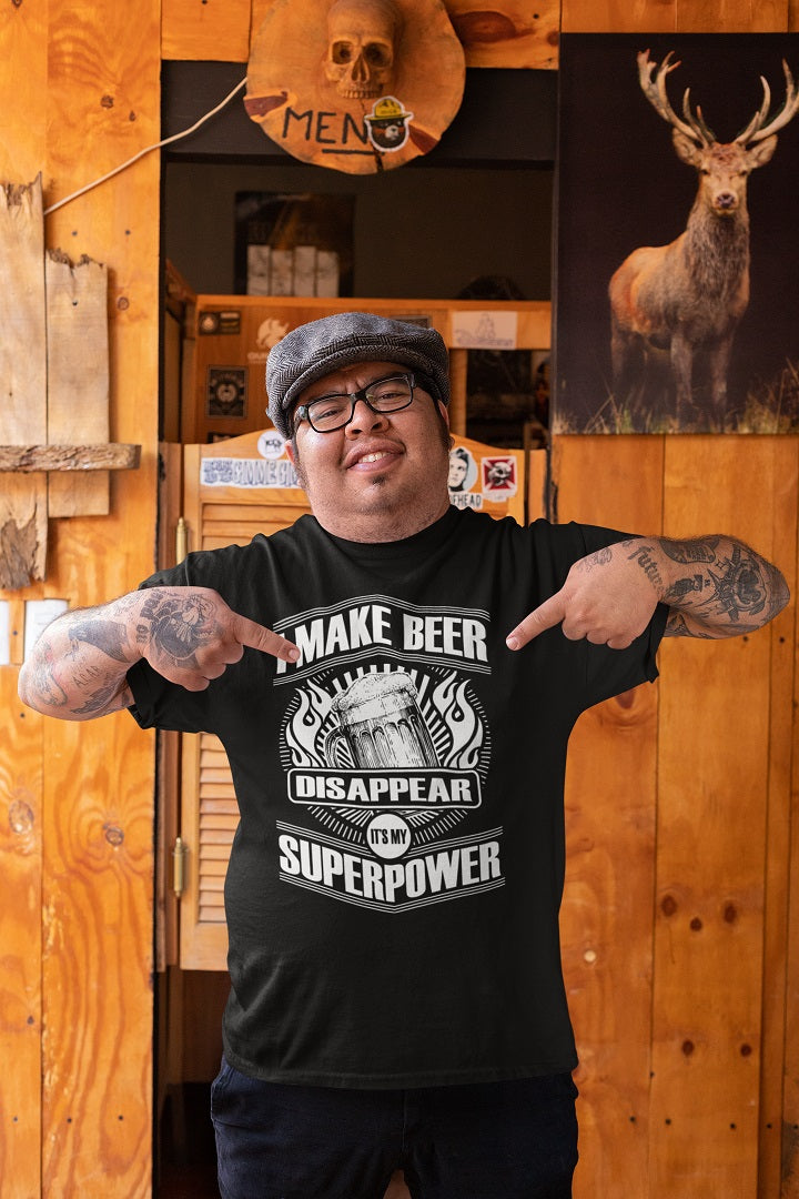 I Make Beer Disappear Tshirt - Donkey Tees