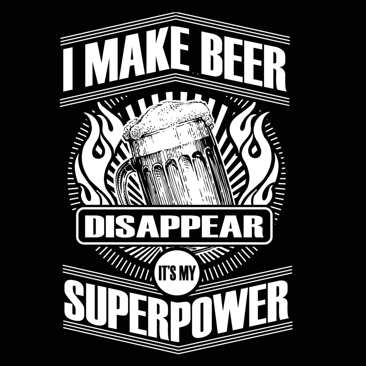 I Make Beer Disappear Tshirt - Donkey Tees