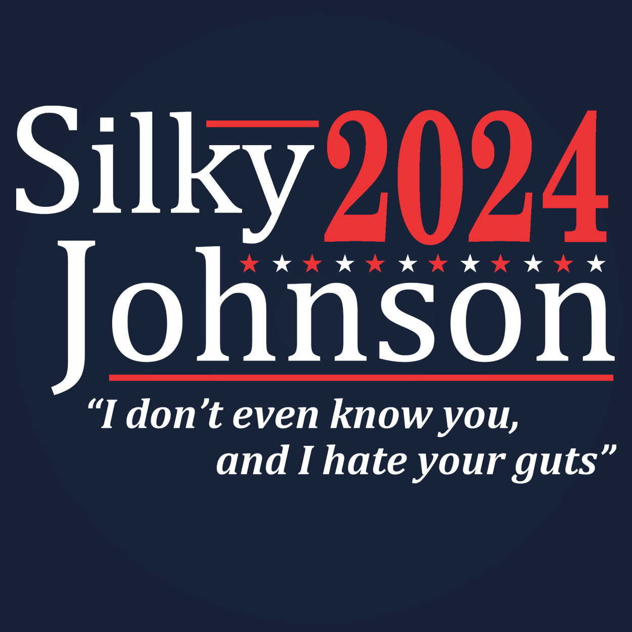 Silky Johnson 2024 Election Tshirt - Donkey Tees