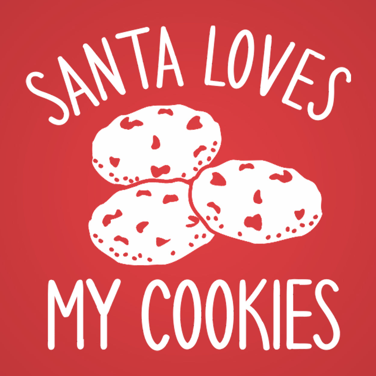 Santa Loves My Cookies Tshirt - Donkey Tees