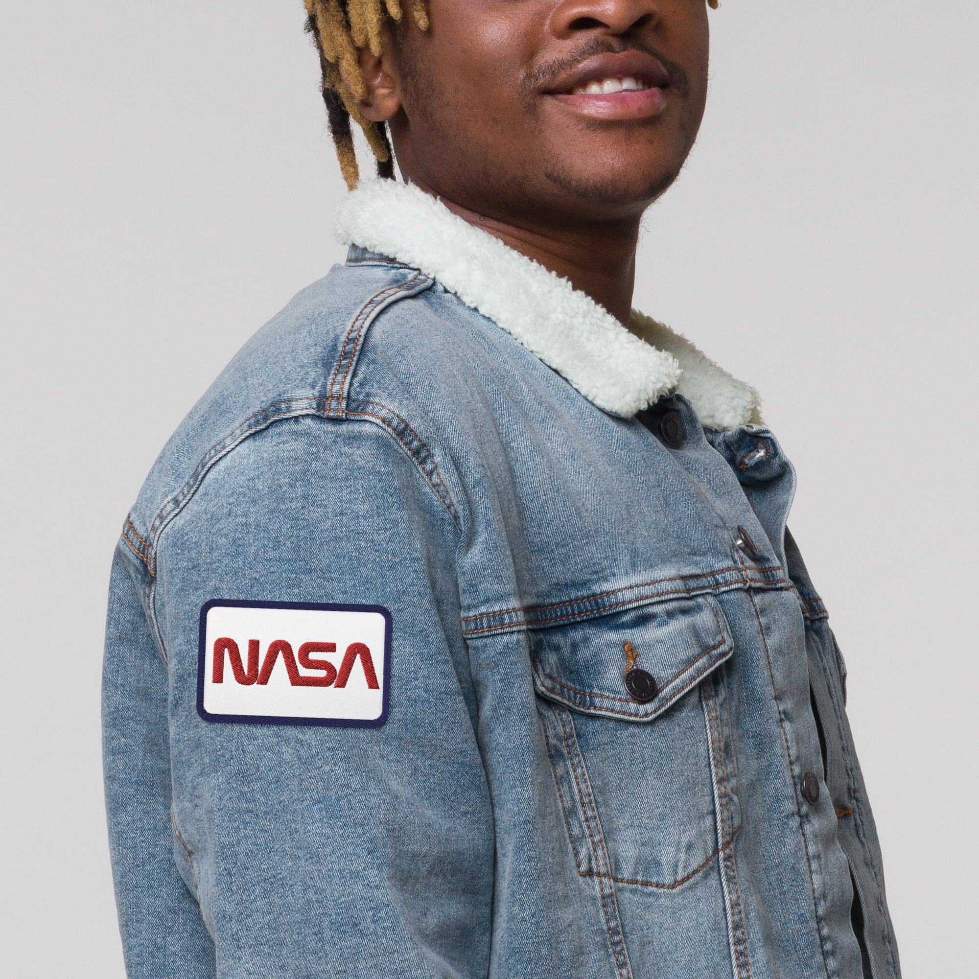 NASA - Embroidered patch Tshirt - Donkey Tees