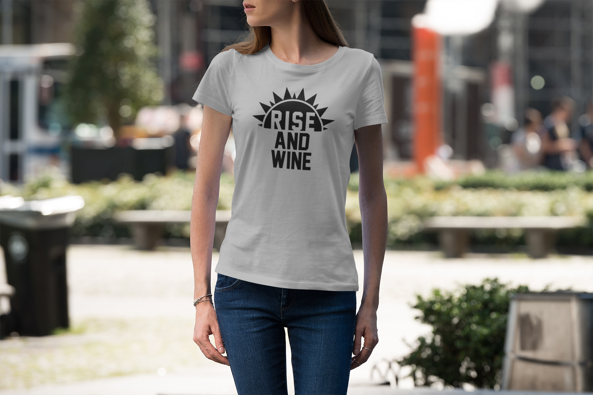 Rise and Wine Tshirt - Donkey Tees