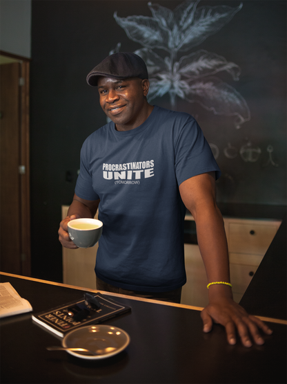 Procrastinators Unite Tomorrow Tshirt - Donkey Tees