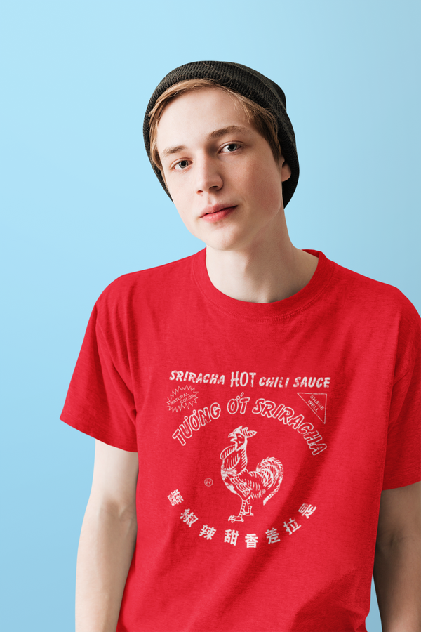 Sriracha Hot Sauce | Funny T-shirts in all sizes | Donkey Tees